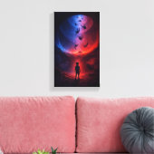 Unter der Spirale der fallenden Seelen Leinwanddruck (Insitu (Wohnzimmer))