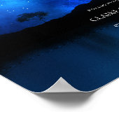 UNTER DER STARS Monogramm Willkommen bei unserer H Poster (Ecke)