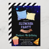 Unter der Stern-Party Einladung (Vorne/Hinten)