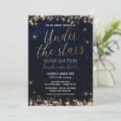 Unter der Sterne Fundraiser Gala Einladung (Stehend Vorderseite)