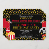 Unter der Sterne Outdoor-Party Einladung (Vorne/Hinten)