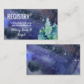 Unter der Sternenhochzeitsregistrierung Begleitkarte (Vorne/Hinten)