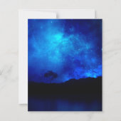 Unter der Sternennacht heiraten Himmel das Datum (Rückseite)