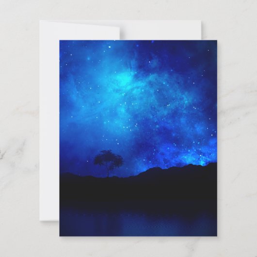 Unter der Sternennacht heiraten Himmel das Datum (Rückseite)