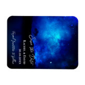 Unter der Sternennacht heiraten Himmel das Datum Magnet (Horizontal)