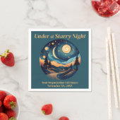 Unter der Sternennacht Serviette (Beispiel)