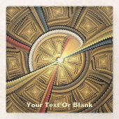 Unter der Tempelkuppel Glasuntersetzer (Vorderseite)