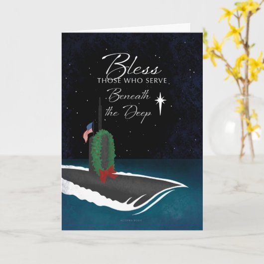 Unter der Tiefsee - U-Boot-Ferienkarte Karte (Gelbe Blume)