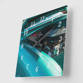 Unter der Türschwelle Quadratische Wanduhr (Winkel)