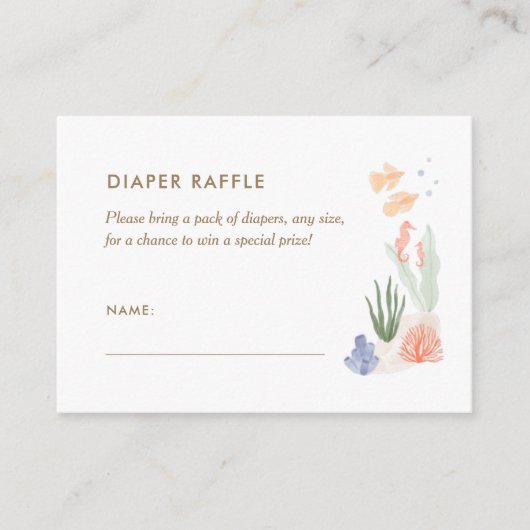 Unter der Wasserfarbe des Meeres finden Sie das Ra Begleitkarte (Vorderseite)