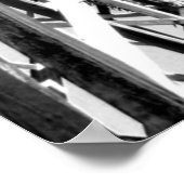 Unter der Wasserleitung // Schwarz und Weiß Poster (Ecke)