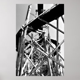 Unter der Wasserleitung // Schwarz und Weiß Poster