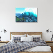 Unter der Wave Canvas Print Leinwanddruck (Insitu (Schlafzimmer))