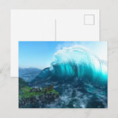Unter der Wave Postcard Postkarte (Vorne/Hinten)