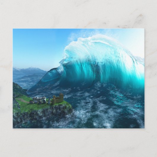 Unter der Wave Postcard Postkarte (Vorderseite)