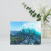 Unter der Wave Postcard Postkarte (Stehend Vorderseite)