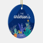 Unter der Weihnachtsfeier der Keramik Ornament (Rechts)