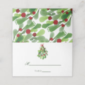 Unter der Weihnachtsfeier Platzkarte (Außenseite Aufgefaltet)