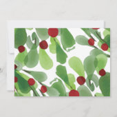 Unter der Weihnachtsfeier von Mistletoe Save The Date (Rückseite)