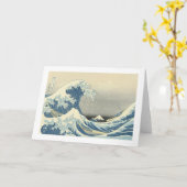 Unter der Welle von Kanagawa, Hoku Karte (Gelbe Blume)
