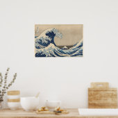 Unter der Welle von Kanagawa Print Poster (Küche)