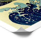 Unter der Welle vor Kanagawa Poster (Ecke)