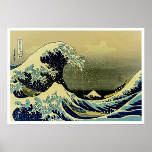 Unter der Welle weg von Kanagawa Poster