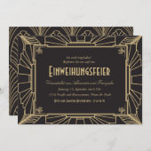 unter DM-Motto 1920 Einweihungsparty Einladung (Vorne/Hinten)