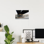 Unter einem alten Bridge Poster (Heimbüro)