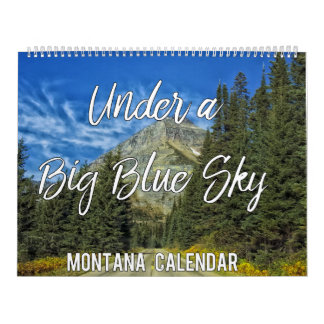 Unter einem "Big Blue Sky Montana Images Wall Cale Kalender