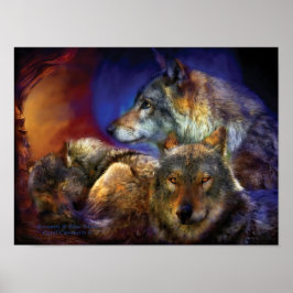 Unter einem Blue Moon Art Poster/Print Poster