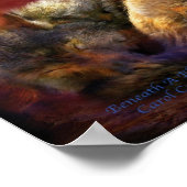 Unter einem Blue Moon Art Poster/Print Poster (Ecke)