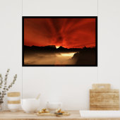 unter einem blutrünstigen Himmel Poster (Küche)