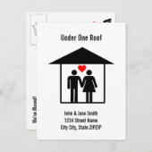 Unter einem Dach Ankündigungspostkarte (Vorne/Hinten)