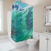 Unter einem klarer Himmel-Küstenduschvorhang Juul Duschvorhang (Beispiel)