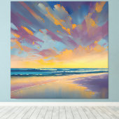 "Unter einem majestätischen Himmel" Leinwanddruck (Insitu (Holzboden))