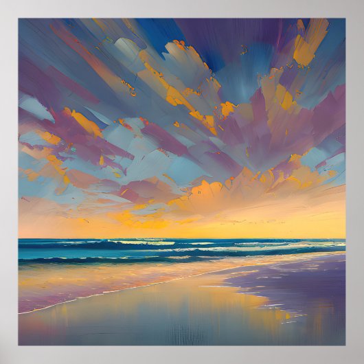 "Unter einem majestätischen Himmel" Poster (Vorne)