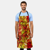 Unter einem roten Markisenstoff verborgene Kabel Schürze (Getragen)