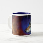 Unter einer blauer Mond-Tasse Zweifarbige Tasse (Vorderseite Links)