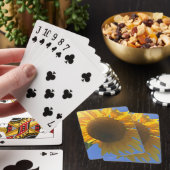 Unter einer Sonnenblume Spielkarten (In Situ)