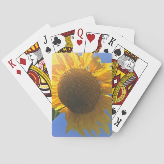Unter einer Sonnenblume Spielkarten (Rückseite)