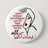 Unter einer Tiara stehen wir! Button (Vorderseite)