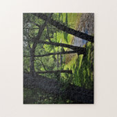 Unter einer Überdachung der Weiden Puzzle (Vertikal)