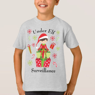 Unter Elf-Überwachung Weihnachtsfeiertag T-Shirt