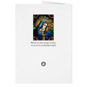 Unter Frauen gefestigte Glaskarte gesegnet (Hinten)