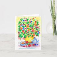 Unter Fruitberry Tree Grußkarte