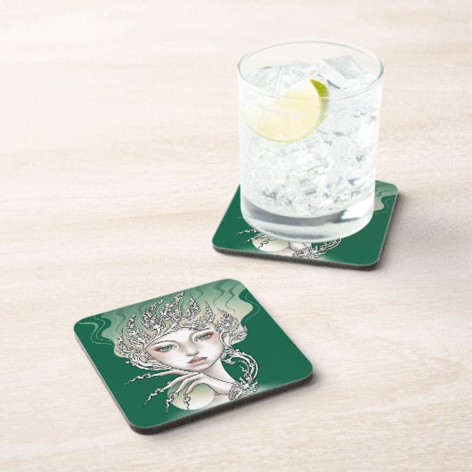 Unter harten Kunststoffgläsern Getränkeuntersetzer (Rechte Seite)