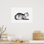 Unter Hinweis auf Katze, zu den links, Jean Bernar Poster (Küche)