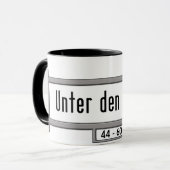 Unter Höhle Linden, Berlin-Straßenschild Tasse (Vorderseite Links)
