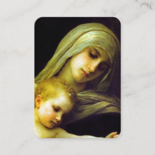 Unter Ihrer Schutz-Jungfrau Mary Prayer Card Visitenkarte